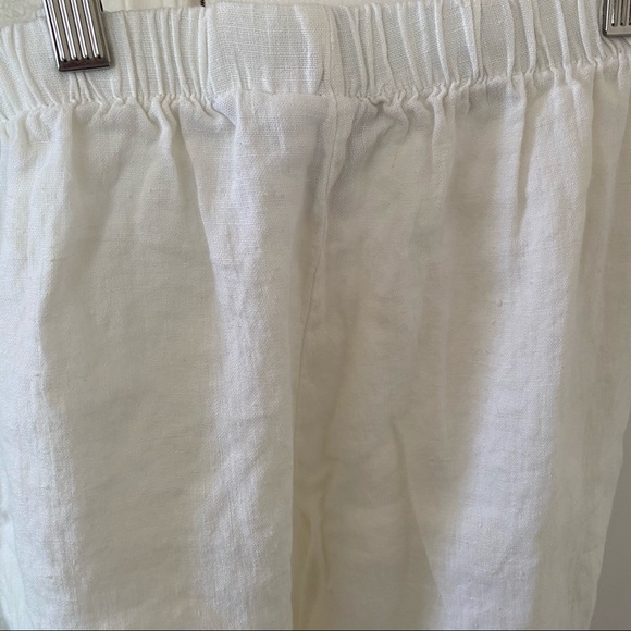 Vintage✨White Linen Capri Pants - Picture 6 of 6